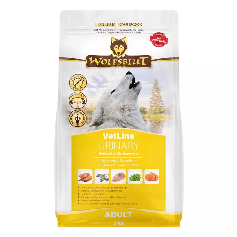 Wolfsblut VetLine Urinary - Huhn mit Süßkartoffel 2 kg